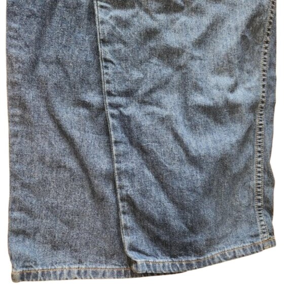 L.L. Bean Women’s 100% Cotton Denim Jeans – Size 14 M/T – Dark Blue Straight Leg - Picture 4 of 7